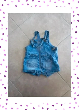 Salopette short taille 6 mois, brand: BASSIK, condizioni: Ottime, taglia: 6-9 mesi / 68 cm, €2.00, €2.80 include la Protezione acquisti