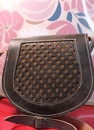 Sac à bandoulière en cuir véritable,, marca: Fait Main, estado: Novo sem etiquetas, €59.00, €62.65 inclui Proteção do Comprador