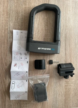 Antivol + système de fixation sur cadre, marke: Decathlon, zustand: Gut, 14,00 €, 15,40 € inklusive Vinted-Käuferschutz