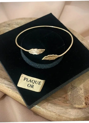 Joli bracelet ajustable bohème plume plaqué or 750/1000 de chez Ocarat, marca: Ocarat, estado: Muy bueno, 28,20 €, 30,31 € Protección al comprador incluida