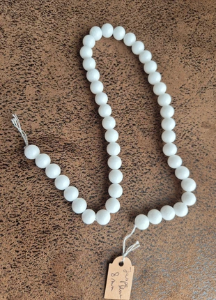 Quartzite (Jaspe blanc) 8mm, brand: Pierre, condition: New without tags, €4.00, €4.90 includes Buyer Protection