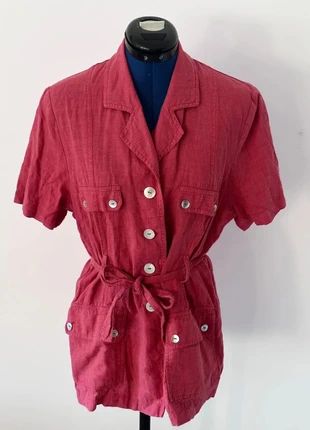 Robe rouge en lin – Kiabi – Taille 42/44, marque: Kiabi, état: Très bon état, taille: XL / 42 / 14, 10,00 €, 11,20 € Protection acheteurs (Pro) incluse