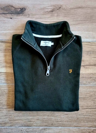 Pull 1/4zip Halfzip col camionneur Farah/ Vert / Homme / Taille S, brand: Farah, condition: Very good, size: S, 18.00 €, 19.60 € includes Buyer Protection