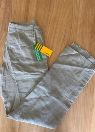 Pantalón 💯 lino mujer nuevos, marca: United Colors of Benetton, estado: Nuevo con etiquetas, tamaño: W26 | ES 36, 16,50 €, 18,03 € Protección al comprador incluida