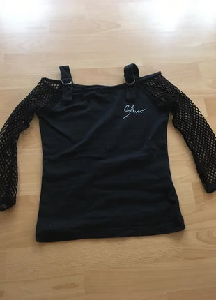 Schwarzes 3/4arme Shirt, die Arme sind aus Netz, brand: Trend, condizioni: Nuovo senza cartellino, taglia: XXS / IT 36 / EU 32, €4.00, €4.90 include la Protezione acquisti