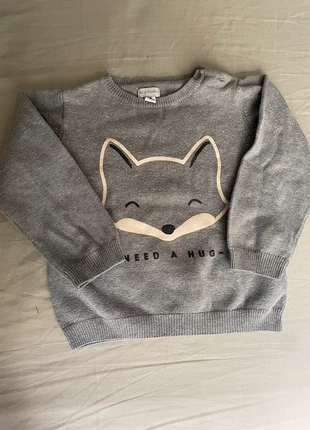 Pull gris, brand: Pat et Ripaton, condition: Good, size: 24-36 months / 92 cm, €1.50, €2.28 includes Buyer Protection