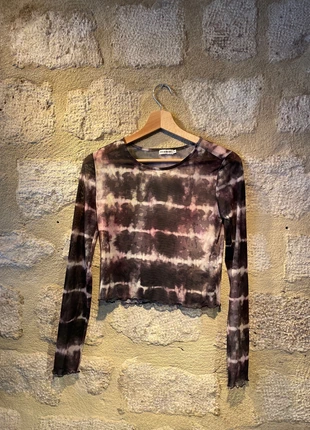 Semi transparent patterned top, merk: LIGHT BEFORE DARK, staat: Heel goed, maat: S / 36 / 8, € 5,00, € 5,95 inclusief Kopersbescherming