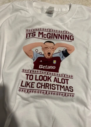 Aston Villa Christmas t-shirt large, brand: Aston Villa, condition: Very good, size: L, £8.00, £9.10 includes Buyer Protection