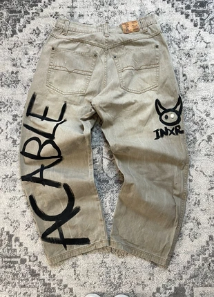 Jean baggy large skater beige INXR handmade style goth taille 34US, marca: Vintage Dressing, estado: Muy bueno, tamaño: W34 | ES 44, 60,00 €, 63,70 € Protección al comprador Pro incluida