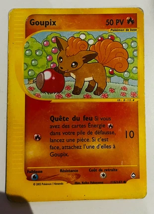 Goupix 116/147, brand: Pokémon, condizioni: Buone, €6.00, €7.00 include la Protezione acquisti