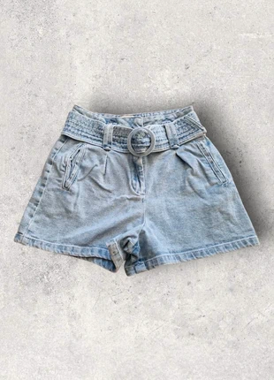 Short a ceinture en jean denim clair Sezane taille 36, brand: Sézane, condition: Very good, size: S / 36 / 8, €45.00, €47.95 includes Buyer Protection
