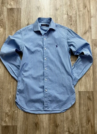 Chemise Ralph Lauren bleue rayée taille M logo brodé en bleu, marke: Ralph Lauren, zustand: Sehr gut, größe: M, 30,00 €, 32,20 € inklusive Vinted-Käuferschutz