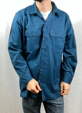 Chemise Dickies Bleu manches longues Workwear, brand: Dickies, condition: Good, size: XL, €15.99, €17.49 includes Buyer Protection Pro