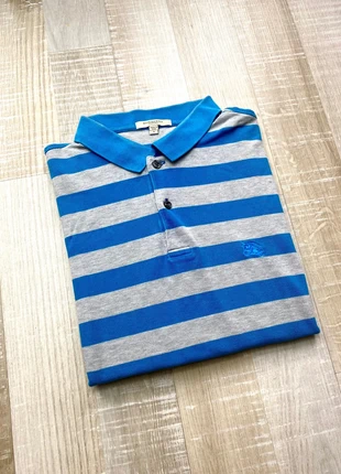 Polo burberry à rayures, bleues et gris, homme taille S, marca: Burberry, estado: Muito bom, tamanho: S, €19.90, €21.60 inclui Proteção do Comprador