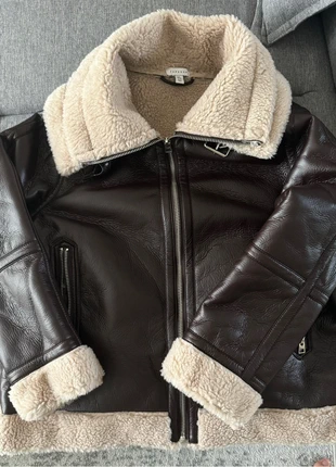 Blouson biker marron, brand: ASOS, condition: New without tags, size: XL / 42 / 14, €45.00, €47.95 includes Buyer Protection