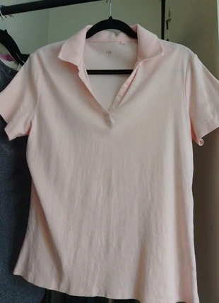 Lichtroze polo, merk: C&A, staat: Heel goed, maat: XL / 42 / 14, € 4,00, € 4,90 inclusief Kopersbescherming
