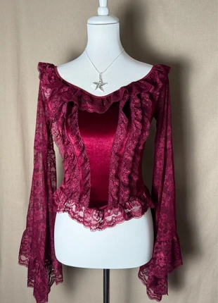 Top type coquette & romantique aesthetic - Style vintage Y2K, brand: COQUETTE, condition: Very good, size: M / 38 / 10, €23.00, €24.85 includes Buyer Protection Pro