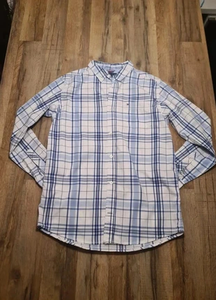 Chemise Tommy Hilfiger bleu et blanc taille XL (PF19), marque: Tommy Hilfiger, état: Très bon état, taille: XL, 15,97 €, 17,47 € Protection acheteurs (Pro) incluse