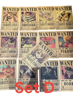 Set D One Piece 13 pcs Big Mom Pirates Wanted Poster, brand: OnePiece, condition: New with tags, £5.00, £5.95 includes Buyer Protection