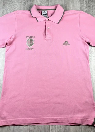 Polo Adidas Paris Rugby rose vintage - écusson SF - Très bon état taille S, merk: adidas, staat: Heel goed, maat: S, € 12,00, € 13,30 inclusief Kopersbescherming