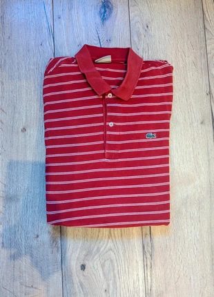 Polo Lacoste Devanlay rouge rayé stripe polo hombre uomo homme M 4 authentic 🐊 chic sport, marque: Lacoste, état: Très bon état, taille: M, 10,00 €, 11,20 € Protection acheteurs incluse