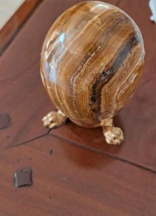 Oeuf décoratif marbré brun cuivré +socle offert, brand: Collection, condition: Very good, €7.50, €8.58 includes Buyer Protection