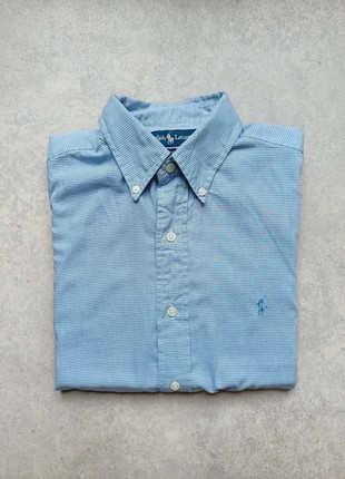 Chemise Ralph Lauren Yarmouth manches longues bleu clair/blanc à carreaux taille L, marke: Ralph Lauren, zustand: Sehr gut, größe: L, 27,90 €, 30,00 € inklusive Vinted-Käuferschutz