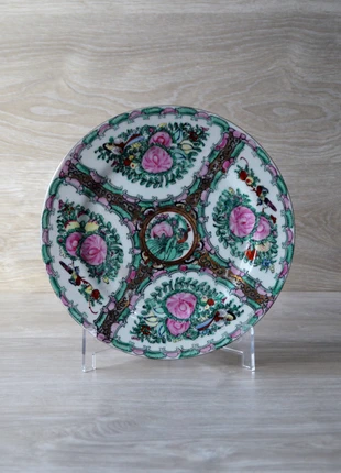 Prato Decorativo em Porcelana Chinesa Famille Rose – Macau Vintage, état: Très bon état, 20,00 €, 21,70 € Protection acheteurs incluse