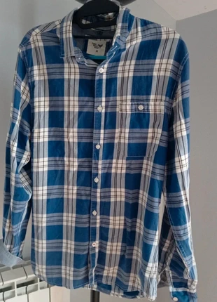 Elegante camisa cuadros azules y blancos. Talla M, staat: Nieuw zonder prijskaartje, maat: M, € 5,00, € 5,95 inclusief Kopersbescherming