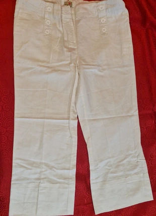Pantalon blanc, merk: Ligne Maternité, staat: Heel goed, maat: L / 40 / 12, € 3,00, € 3,85 inclusief Kopersbescherming
