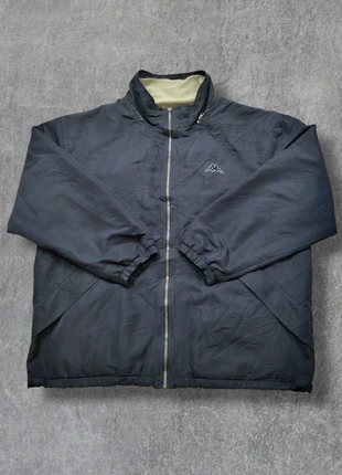 Puffer / Veste Kappa réversible vintage bleu marine et beige logos brodés - L/XL, marque: Kappa, état: Bon état, taille: L, 31,00 €, 33,25 € Protection acheteurs incluse