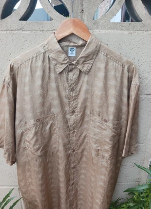 Vintage Silk Shortsleeve Patterned Shirt, brand: C&A, condition: Very good, size: M, £9.00, £10.15 includes Buyer Protection