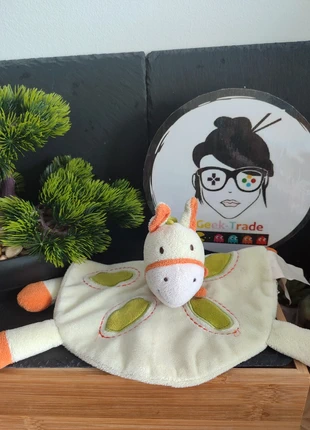 Kimbaloo doudou cheval plat rond vert orange Blanc écharpe Ovale Ane DD003378, brand: Kimbaloo, condition: Very good, size: One size, €15.00, €16.45 includes Buyer Protection Pro