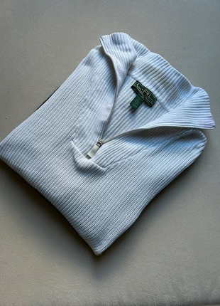 Pull Half-zip Ralph Lauren | Femme | Taille L | 100% coton, brand: Ralph Lauren, condition: Very good, size: L / 40 / 12, €17.00, €18.55 includes Buyer Protection