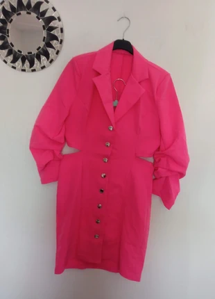 Llamativo vestido tipo blazer rosa sin estrenar, marque: Vintage Dressing, état: Neuf sans étiquette, taille: L / 40 / 12, 10,00 €, 11,20 € Protection acheteurs incluse