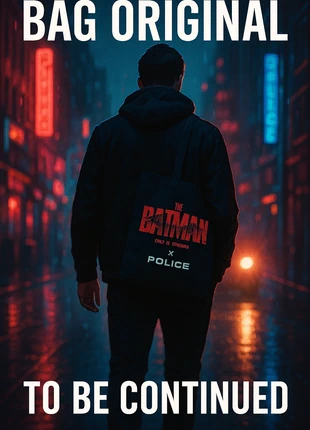 Batman Police X black tote bag cinema promotional item DC comics - new, brand: Police, condition: New with tags, €10.00, €11.20 includes Buyer Protection