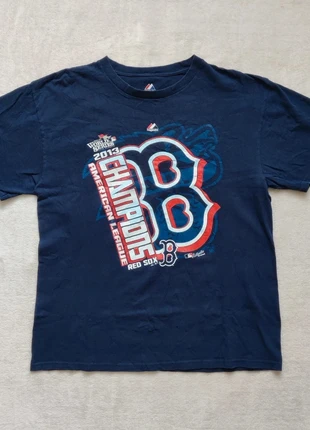 Tshirt MLB Red Sox World Series Champions 2013 Majestic blue - Taille L, brand: Majestic, condition: Very good, size: L, €10.00, €11.20 includes Buyer Protection Pro