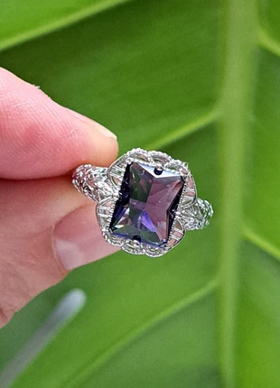 Élégante bague Argent S925 Zircone violet brillante femme taille 52, brand: Argent, condition: Very good, size: 16.5 mm Ø, €26.00, €28.00 includes Buyer Protection