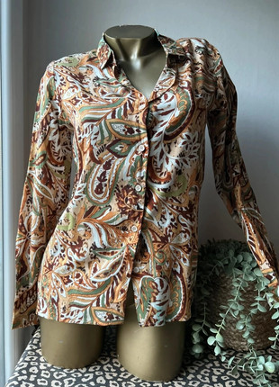 🌿 Chemise imprimé vintage 70s – Neuve – Taille S, marca: Inconnu, estado: Novo com etiquetas, tamanho: S / 36 / 8, €26.00, €28.00 inclui Proteção do Comprador