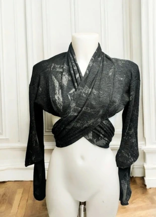 100% wool designer haute couture cropped knit cardigan, marke: Haute Couture, zustand: Sehr gut, größe: S / 36 / 8, 35,00 €, 37,45 € inklusive Vinted-Käuferschutz