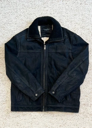 Veste River Skin Cuir Noir Vintage Homme – Style Biker 90s, Taille XL, condition: Very good, size: XL, €50.00, €53.20 includes Buyer Protection