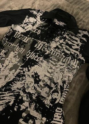 Spyxis Y2K Distressed Gothic Lace-Up shirt., merk: y2k, staat: Heel goed, maat: M, € 18,99, € 20,64 inclusief Kopersbescherming