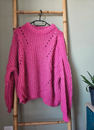 Pull fuchsia femme Grace & Mila – maille épaisse oversize M/L tendance hiver, marque: Grace & Mila, état: Bon état, taille: M / 38 / 10, 15,00 €, 16,45 € Protection acheteurs incluse