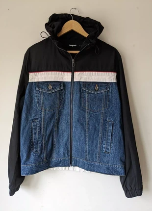 Desigual Mens Jacket Large Blue Bomber Jacket Hooded, brand: Desigual, condition: Very good, size: L, £24.99, £26.94 includes Buyer Protection Pro