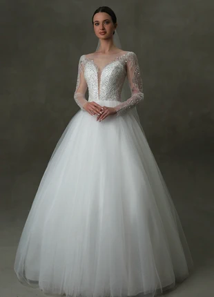 Abito da Sposa da Favola a Maniche Lunghe, disponibile in diverse misure, marca: atelier Biancofiore, estado: Nuevo con etiquetas, tamaño: Otros, 640,00 €, 672,70 € Protección al comprador incluida