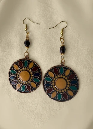 Bohemian Sunburst Earrings, condition: Very good, £9.00, £10.15 includes Buyer Protection