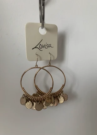 Boucles d’oreilles pendantes dorée style oriental femme, condition: New without tags, €1.00, €1.75 includes Buyer Protection