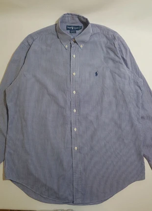 Camicia Ralph Lauren a maniche lunghe – Made in Hong Kong – Taglia 16 1/2, marque: Ralph Lauren, état: Très bon état, taille: XL, 23,00 €, 24,85 € Protection acheteurs incluse