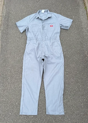 The vintage 1990’s dickies jumpsuit/combinaison workwear grise - Taille L, marca: Dickies, estado: Muito bom, tamanho: L, €25.00, €26.95 inclui Proteção do Comprador Pro