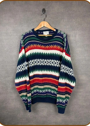 Pull vintage I·N·C à motifs géométriques multicolores taille XL, brand: Vintage Dressing, condition: Very good, size: XL, €21.00, €22.75 includes Buyer Protection